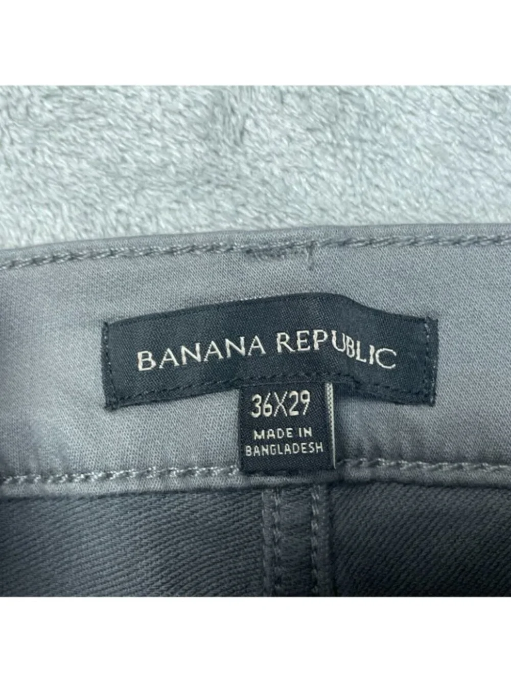 Banana Republic Men's Gray 5-Pocket Pants Size 36x29  K1334